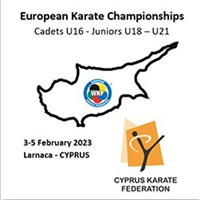 2023 European Karate Junior Championships Logo
