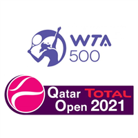 2021 WTA Tour - Qatar Total Open Logo