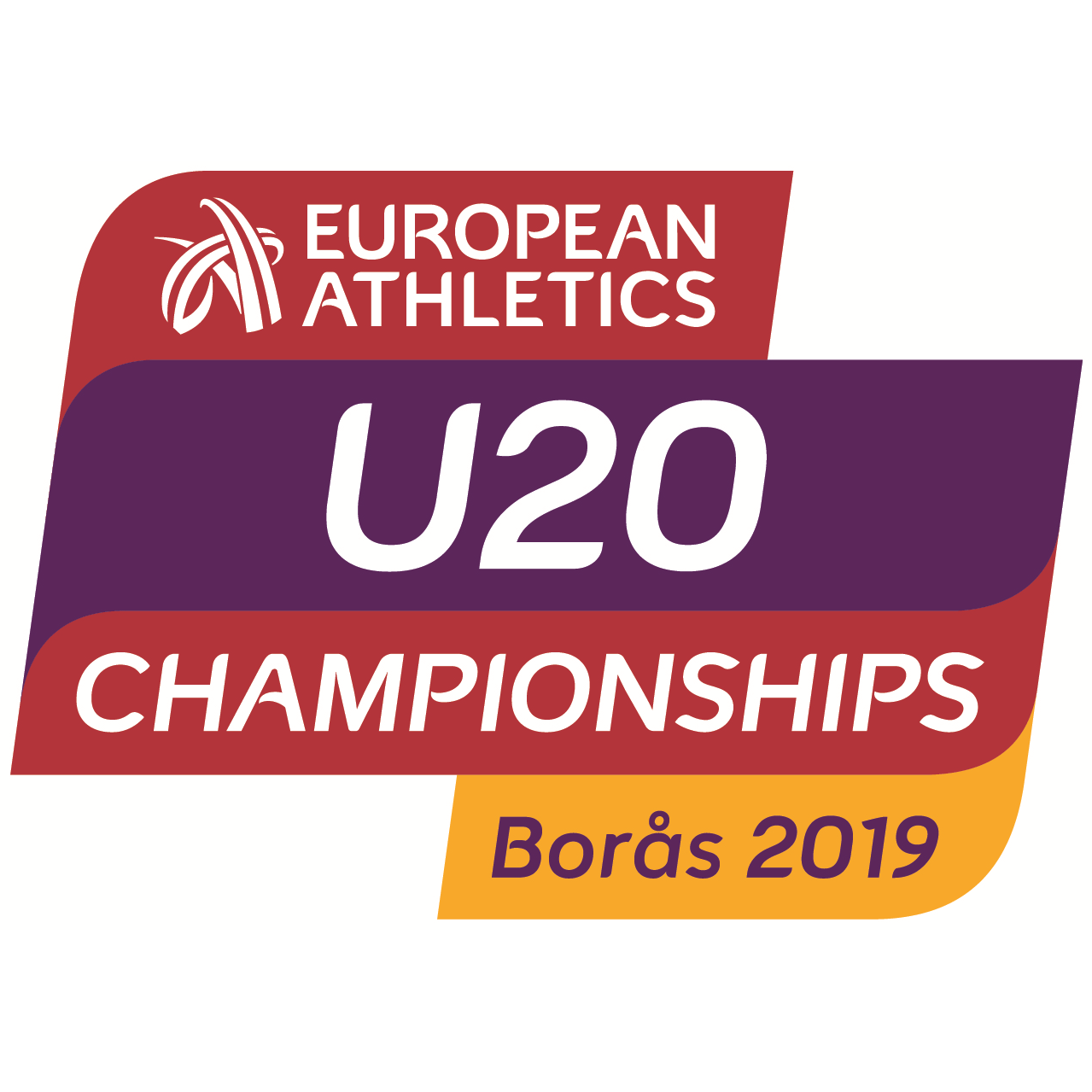 Eu u. European Athletics. 2022 Logo. U 23 logo.